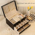 White High-end Jewelry Storage Box for Necklaces, Earrings, Ear Studs, Bracelets, Rings, Exquisite Accessories, Gold, and Jewelry – Large Capacity, Ideal as a Gift for Mother’s Day, Father’s Day, Teacher’s Day, Halloween, Thanksgiving, and Christmas.