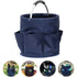 Premium Blue Gardening Storage Bag made of durable 600D Oxford cloth, features 6 deep side pockets for small hand tools, spray bottles, beverages, and more. Equipped with an aluminum alloy handle wrapped in EVA molding for enhanced comfort and longevity.
