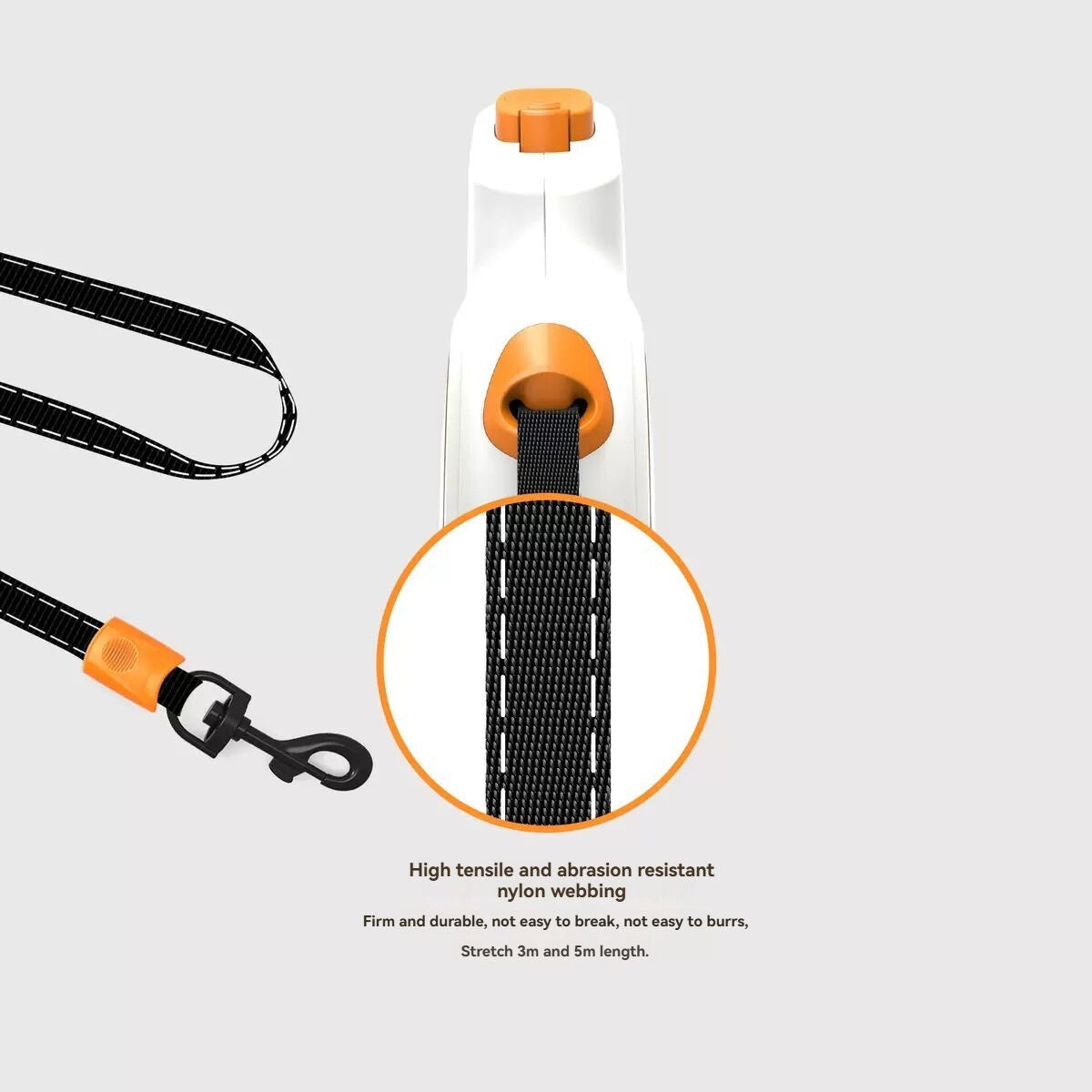 Safe Dog Walking: Anti-Pull Leash with Quick Stop for Aussie Pets Christmas gift  Rope length（5m/16.4ft）