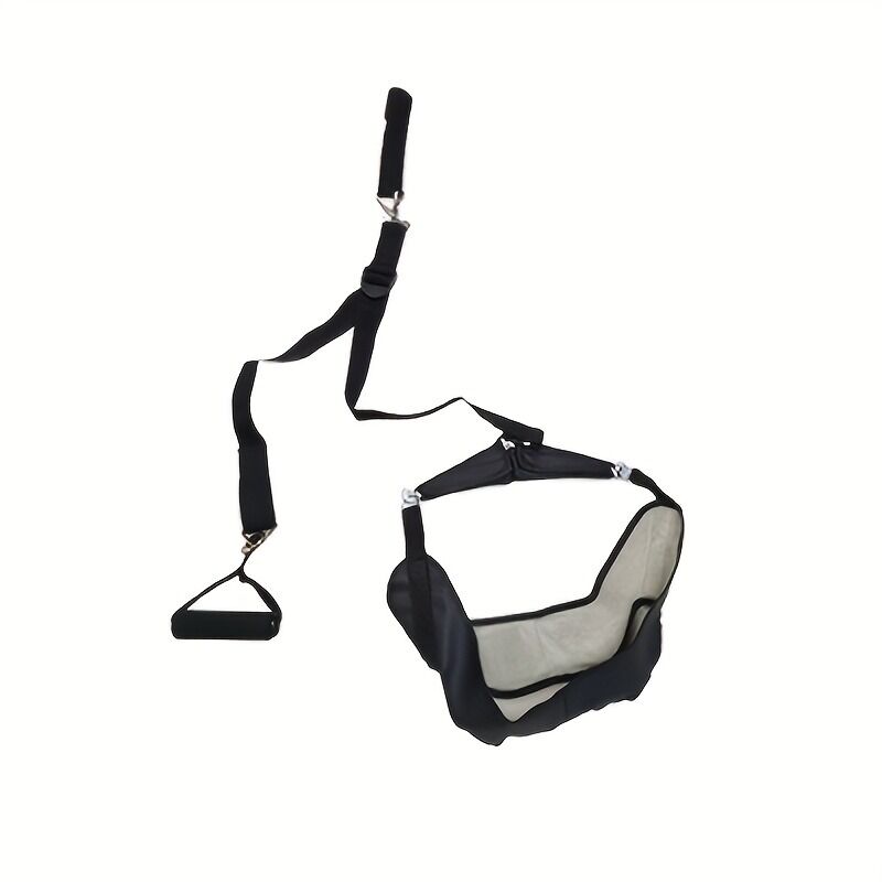 Portable neck stretcher for home use, medium tension with polyamide material, 360° rotation and 2-point connection, suitable for travel and home use to relieve neck pain