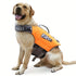 Dog buoyancy vest water adventures Pet life jacket Orange Medium