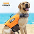 Dog buoyancy vest water adventures Pet life jacket Orange Medium