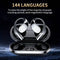 AI Translation Earbuds | Real-Time Translation for 144+ Languages | Smart Meeting Assistant | Secure and Private Design