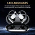 AI Translation Earbuds | Real-Time Translation for 144+ Languages | Smart Meeting Assistant | Secure and Private Design