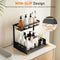 Not Designed for Design, But Designed for Life: Heavy-Duty Metal Frame Holds 50 lbs, Honeycomb Grid Prevents Water Accumulation, Non-Slip Upgraded Suction Cups for Stable Multi-Scenario Storage(Black)