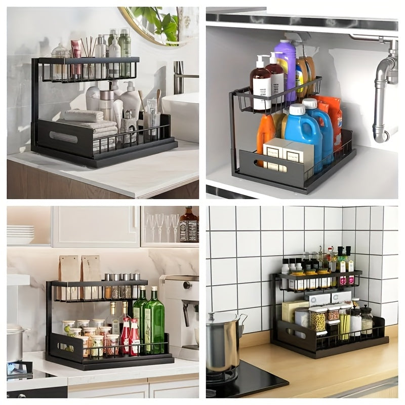 White Not Designed for Design, But Designed for Life: Heavy-Duty Metal Frame Holds 50 lbs, Honeycomb Grid Prevents Water Accumulation, Non-Slip Upgraded Suction Cups for Stable Multi-Scenario Storage
