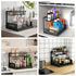 White Not Designed for Design, But Designed for Life: Heavy-Duty Metal Frame Holds 50 lbs, Honeycomb Grid Prevents Water Accumulation, Non-Slip Upgraded Suction Cups for Stable Multi-Scenario Storage