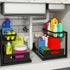White Not Designed for Design, But Designed for Life: Heavy-Duty Metal Frame Holds 50 lbs, Honeycomb Grid Prevents Water Accumulation, Non-Slip Upgraded Suction Cups for Stable Multi-Scenario Storage