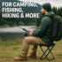Outdoor One-Second Quick-Open Lightweight Folding Stool | 150KG High Load-Bearing | Portable Camping Chair, Picnic & Fishing Seat | Sturdy & Stable, Packable into Backpack | Essential for Travel