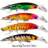 Proberos 20-piece fishing tackle set | hard bait set, suitable for striped bass and bass | scoop hook lure, minnow lure, jumper, pencil-shaped swim bait, fish hook, sea bass lure