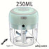 GREEN Mini Electric Garlic Chopper, Meat Grinder, and Vegetable Chopper, USB Rechargeable Mini Food Blender, Efficient Small Food Processor, Suitable for Ginger, Chili, Fruits, and Meat