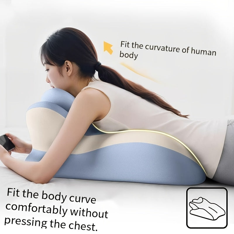 Bed Stomach-Sleep Pillow - Multi-functional Prone Position Pillow for Stomach Sleeping, Phone Use, Reading, Couples Fun Play, Intimacy Aid for Couples, Bed Hip Elevation Tool, Pā Pā Pillow（ black）