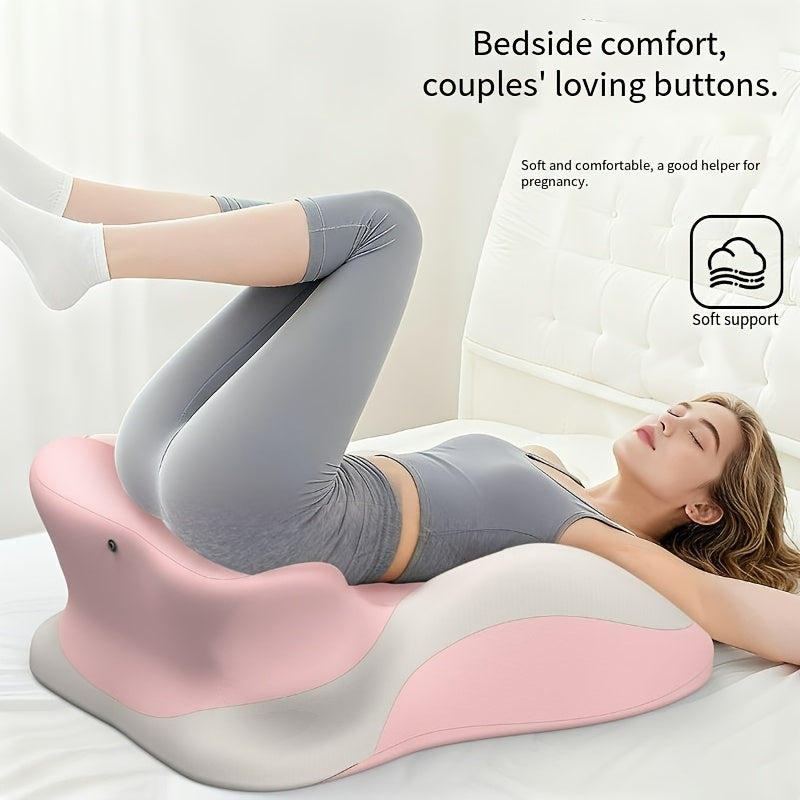 Bed Stomach-Sleep Pillow - Multi-functional Prone Position Pillow for Stomach Sleeping, Phone Use, Reading, Couples Fun Play, Intimacy Aid for Couples, Bed Hip Elevation Tool, Pā Pā Pillow（ black）