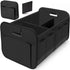 Black 3-in-1 Foldable Storage Organizer: Portable, Expandable, with Removable Dividers & 12 Extra Pockets – Your All-in-One Storage Solution