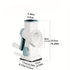 Three-Step Hand-Crank Ice Crusher｜Transparent Ice Box for Visible Operation, Anti-Slip Effort-Saving Design, 23.5cm Compact Body for Ice Making Anywhere
