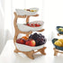 White**Nordic-Style Three-Tier Extendable Fruit Tray | Creative Living Room Snack Stand, Adjustable Height, Anti-Slip Expandable Display Tray**
