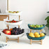 White**Nordic-Style Three-Tier Extendable Fruit Tray | Creative Living Room Snack Stand, Adjustable Height, Anti-Slip Expandable Display Tray**