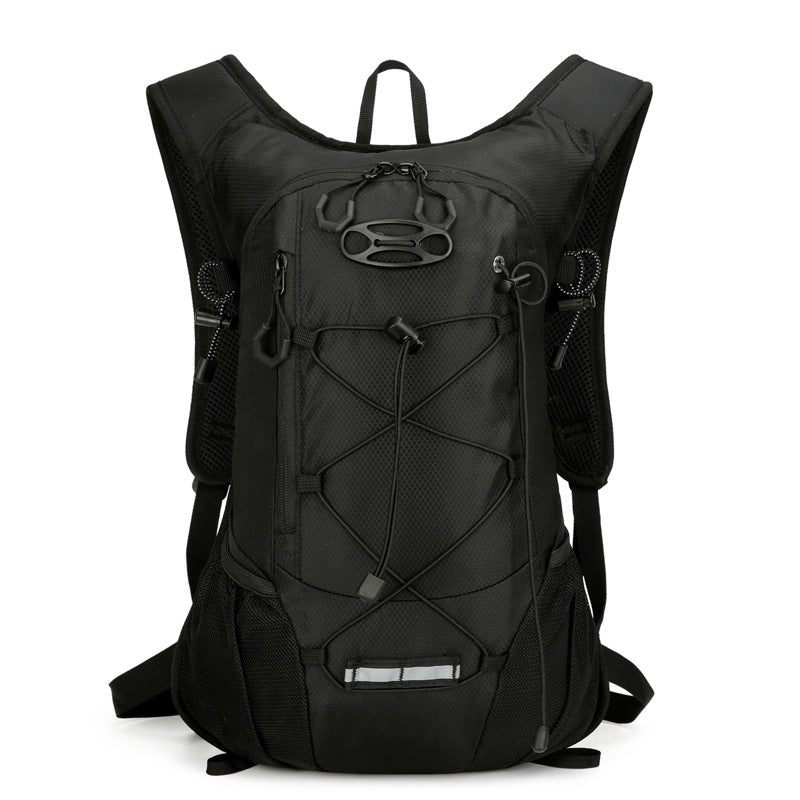 Black Large-Capacity Storage Backpack, featuring a main compartment with multiple organized pockets for efficient item arrangement. Ideal for daily commuting and short trips, offering practical and convenient storage solutions.
