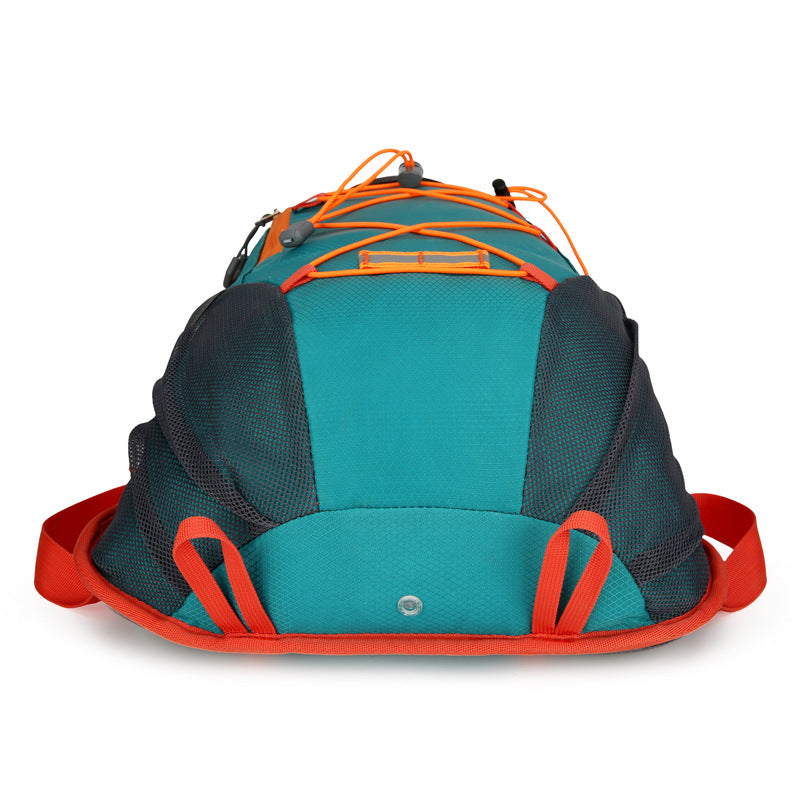 Orange-Capacity Storage Backpack, featuring a main compartment with multiple organized pockets for efficient item arrangement. Ideal for daily commuting and short trips, offering practical and convenient storage solutions.