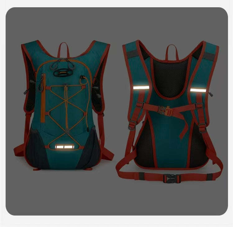 Grey Large-Capacity Storage Backpack, featuring a main compartment with multiple organized pockets for efficient item arrangement. Ideal for daily commuting and short trips, offering practical and convenient storage solutions.