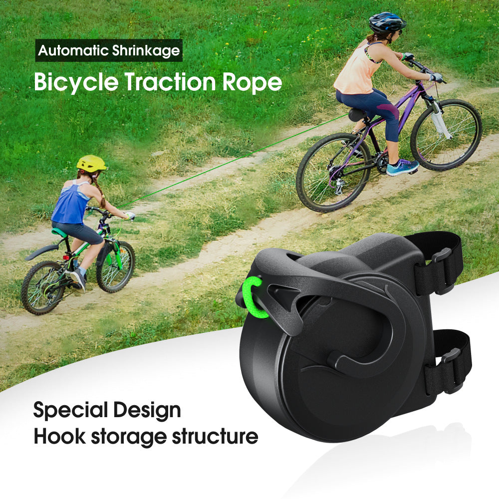 Auto-Retract & Effortless Safety | High-Strength Telescopic Design, Your Must-Have Outdoor Cycling Tow Rope. One-Pull Ready, Embrace Boundless Riding Freedom!