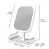 LED makeup mirror, portable travel mirror with foldable design and built-in lights, 3 lighting modes, intelligent adjustable light touch screen, USB rechargeable, portable illuminated beauty mirror, travel makeup stand with lights, bedroom makeup mirror,