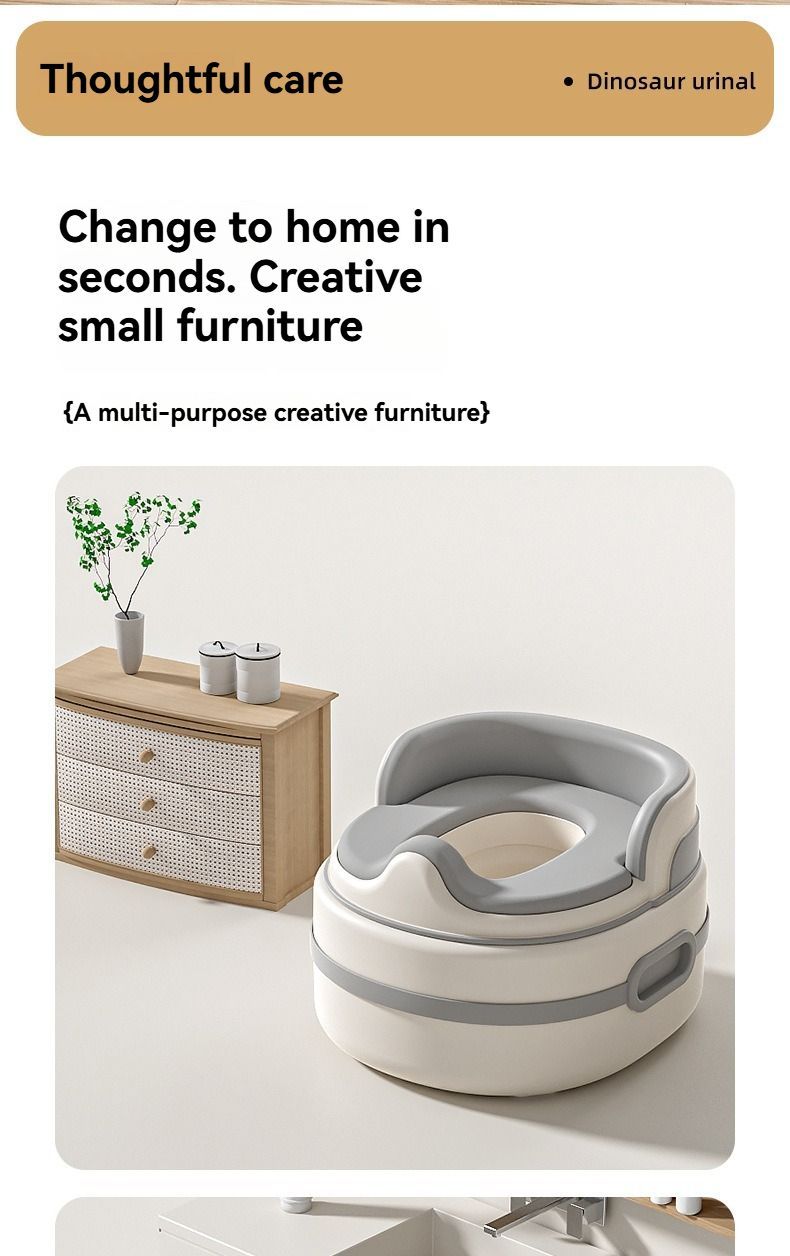 children's toilet, multifunctional potty, kids bathroom accessory, toilet training aid, Zibang children's toilet, toddler potty, Australian potty training - Gray - Size Hard seat cushion