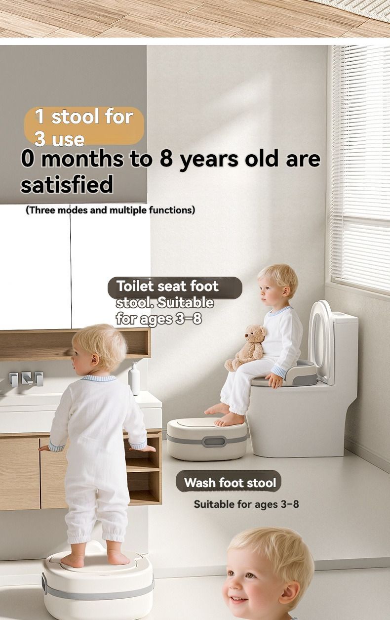children's toilet, multifunctional potty, kids bathroom accessory, toilet training aid, Zibang children's toilet, toddler potty, Australian potty training - Gray - Size Soft cushion