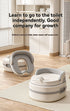 children's toilet, multifunctional potty, kids bathroom accessory, toilet training aid, Zibang children's toilet, toddler potty, Australian potty training - Gray - Size Soft cushion
