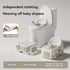 baby portable toilet, potty training, weaning off diapers, soft PU cushion, night-light, bathroom accessories, Australian market, toddler toilet seat - beige white - Size Three