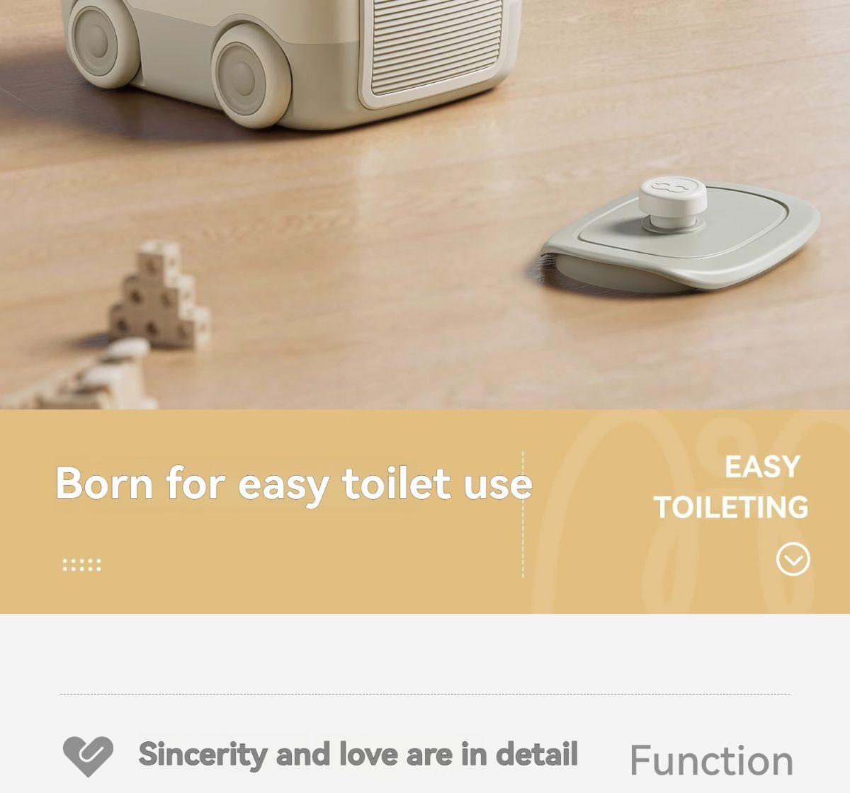 baby portable toilet, potty training, weaning off diapers, soft PU cushion, night-light, bathroom accessories, Australian market, toddler toilet seat - beige white - Size Three