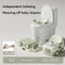 baby portable toilet, potty training, weaning off diapers, soft PU cushion, night-light, bathroom accessories, Australian market, toddler toilet seat - Misty Milk Green - Size Three