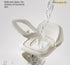 baby portable toilet, potty training, weaning off diapers, soft PU cushion, night-light, bathroom accessories, Australian market, toddler toilet seat - Monet Grey - Size Three
