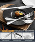 western cutlery set, steak knife and fork set, stainless steel cutlery, gift set for dining, 16-piece cutlery, Australian dining, steak knives Australia, premium cutlery set, gift for couples, housewarming gift - Gold - Size 16 -piece set