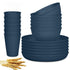 Wheat Straw Dinnerware Set Unbreakable Dinner Plates BPA-Free Dinnerware - Navy - Size 01