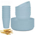 Wheat Straw Dinnerware Set Unbreakable Dinner Plates BPA-Free Dinnerware - Navy - Size 01
