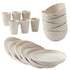 Wheat Straw Dinnerware Set Unbreakable Dinner Plates BPA-Free Dinnerware - Navy - Size 01