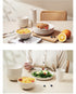 Wheat Straw Dinnerware Set Unbreakable Dinner Plates BPA-Free Dinnerware - Navy - Size 01