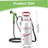 White Silver Gold portable camping shower, outdoor shower sprayer, 8L camping shower, high-quality camping gear, hand-pump shower, camping accessories, outdoor hygiene, travel shower, beach shower, hiking gear