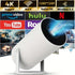 HY300 Pro HD Smart Projector Mini Projector Portable Projector 4K Projector - White - Size 01