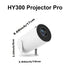 HY300 Pro HD Smart Projector Mini Projector Portable Projector 4K Projector - White - Size 01