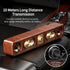 Wireless Speaker Portable Speaker Bluetooth Speaker Stereo Sound Subwoofer - Wood grain color - Size 01