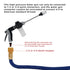Portable High-Pressure Car Wash Water Gun 3/4-Inch Adapter 1/2-Inch Adapter - Black - Size 01