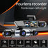4-Camera Dash Cam 1080P Full-HD Dash Cam Car Dash Cam With 64GB Memory Card - Black - Size 01
