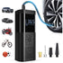 Black Portable Car Tire Inflator 150PSI Inflator Digital Tire Pressure Gauge LED
