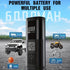 Black Portable Car Tire Inflator 150PSI Inflator Digital Tire Pressure Gauge LED