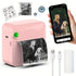 Portable Photo Printer Wireless Photo Printer Black And White Photo Printer - White - Size 01