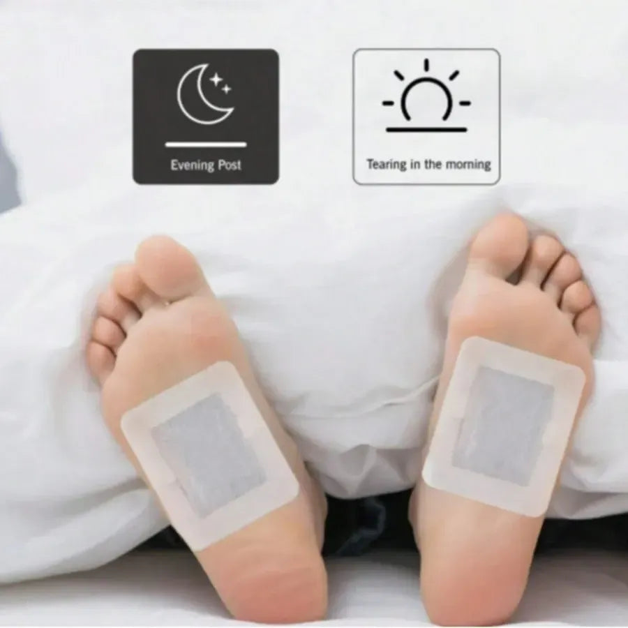 40pcs Traditional Herbal Lavender Detox Foot Pads Chinese Herbal Formula Foot Pads Soothe Feet Promote Blood Circulation Help Daily Relaxation Sleep Aid