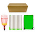 Fruit picking tool with telescopic pole - stainless steel fruit picking pole, high altitude tree fruit picking tool 4m