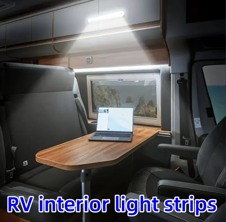 Four multi-size magnetic LED motion sensor lights (three colors adjustable), USB rechargeable cabinet light, LED motion sensor light strip, indoor motion sensor lighting for bedroom, kitchen, corridor, stairs, wardrobe, garage, bathroom - Home night light